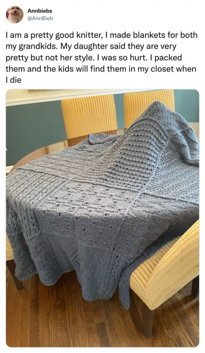 From a pretty good knitter