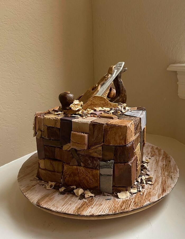 "The Cake I Made For My Woodworker Dad"