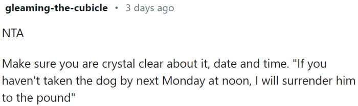 OP should make sure that the exact date and time are clear