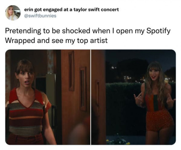 Everyone seemed to be on a Taylor Swift kick this year, but something tells me it won't last long.