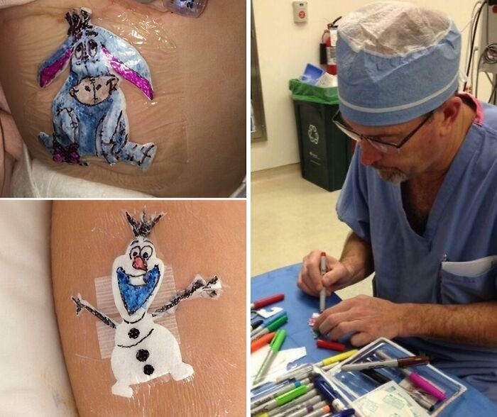 "A Hospital Surgeon Creates "Dressing Drawings" So Kids Don't See Scars"