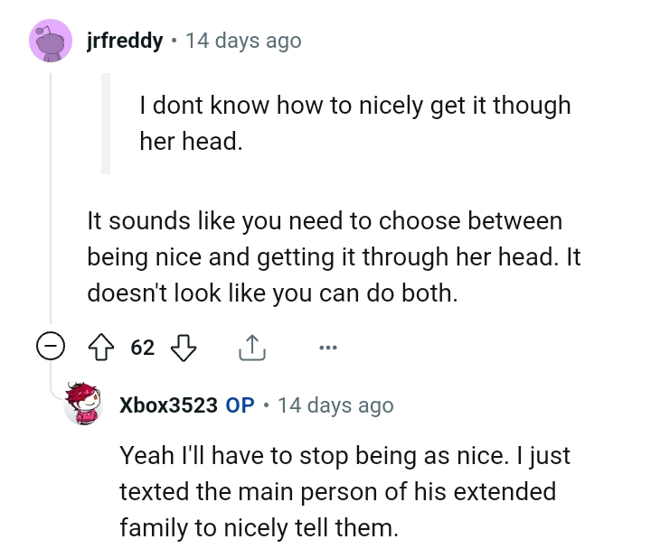 Let's head into the comments section and find out what other Redditors have to say about the story
