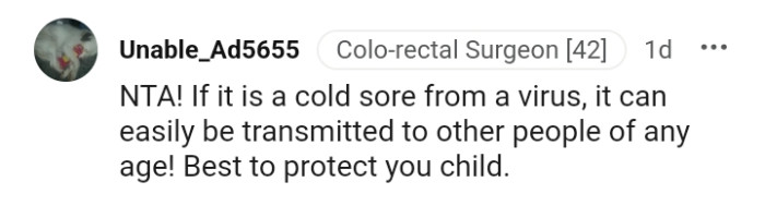 It's best for the OP to protect his child