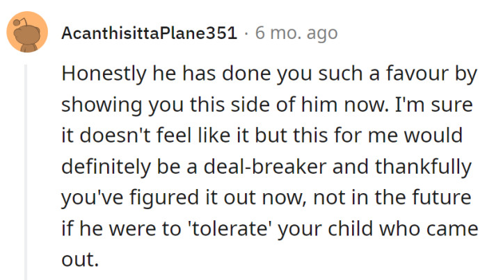 Kudos to him for the early reveal! Dodging a 