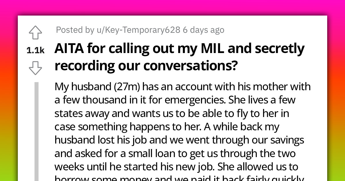 Woman Secretly Records Mother-In-Law's Conversations Then Destroys Her When She Lies