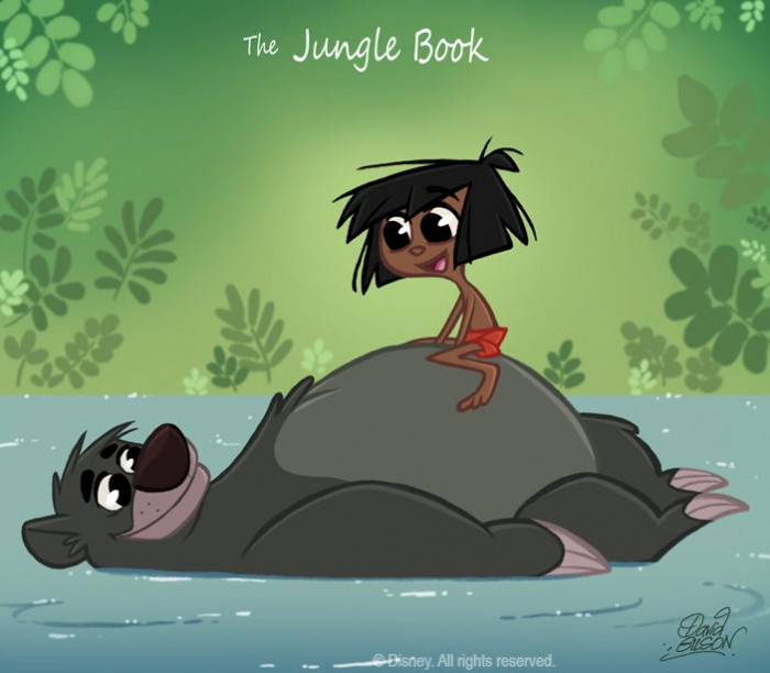 38. The Chibi Style Version of The Jungle Book