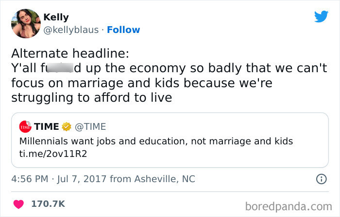 9. It's quite fascinating how millennials strive for the opportunity to earn a decent living wage