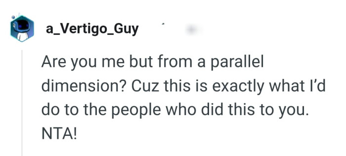 This Redditor said they would do what the OP did