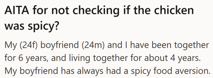 After six years together, one accidental purchase brought their quiet routine to a boiling point.