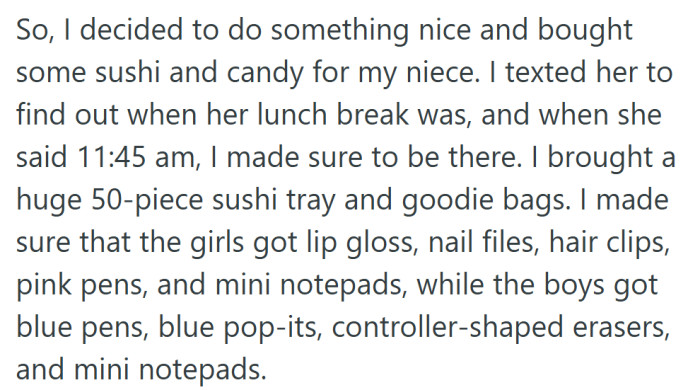 Instead of arguing, she decided to make her niece feel special in her own way—with a thoughtful lunch and a little celebration of her own.