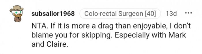 I don't blame you for skipping