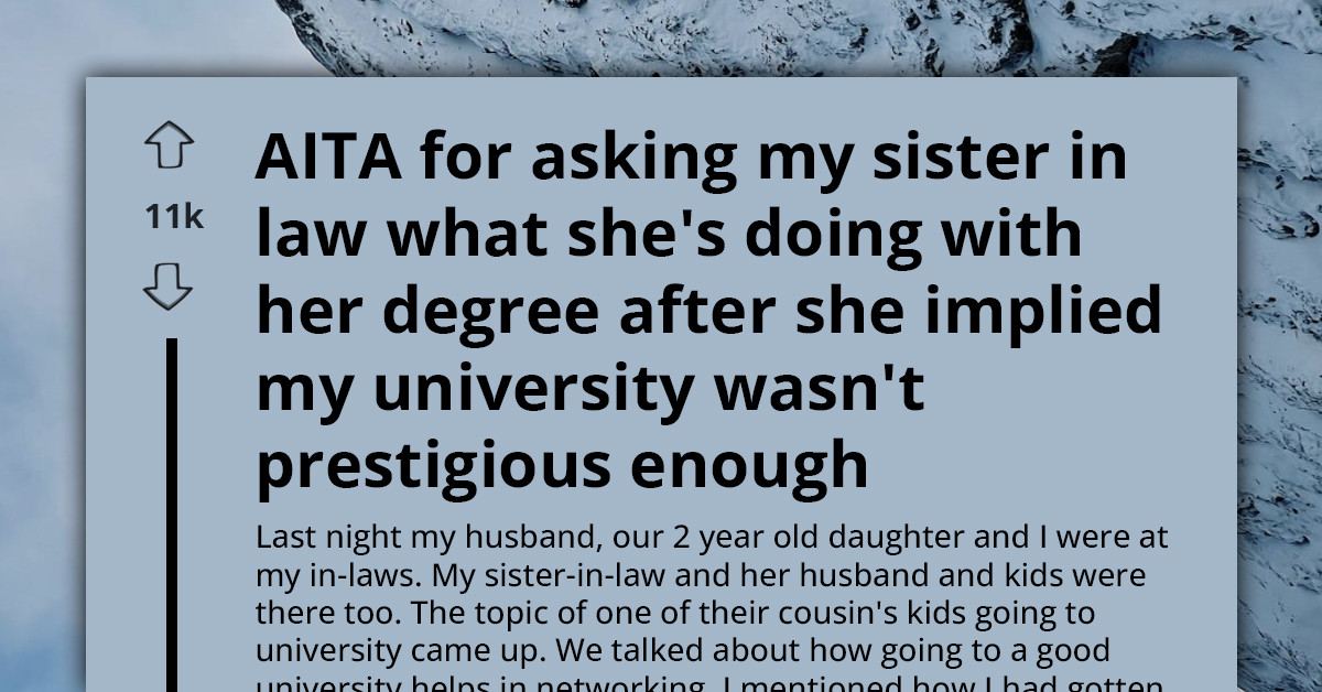 This Woman’s Sister-In-Law Mocked Her University, But The Question That Followed Silenced The Room