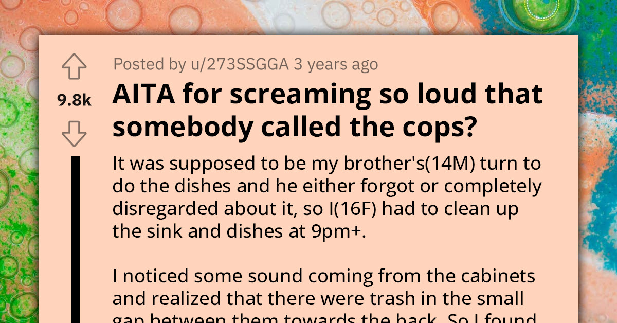 Redditor Shunned By Parents After Screaming So Loud Someone Decided To Call The Police