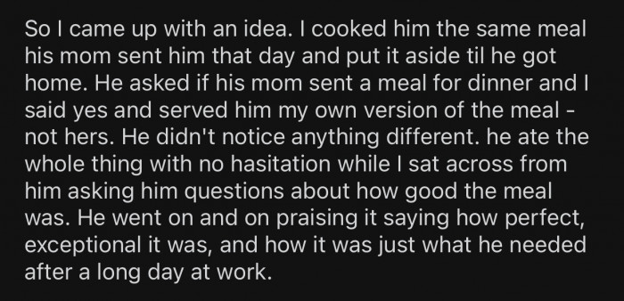 OP's husband didn't even notice the difference.