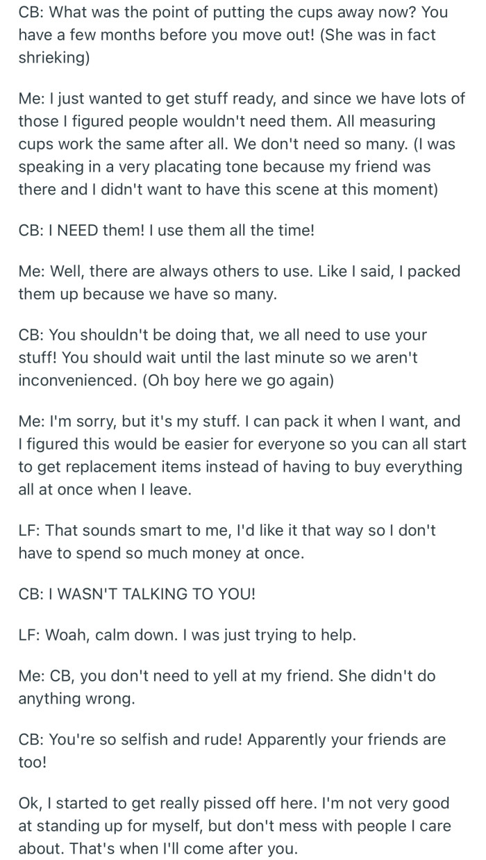 Another argument ensued between the girls