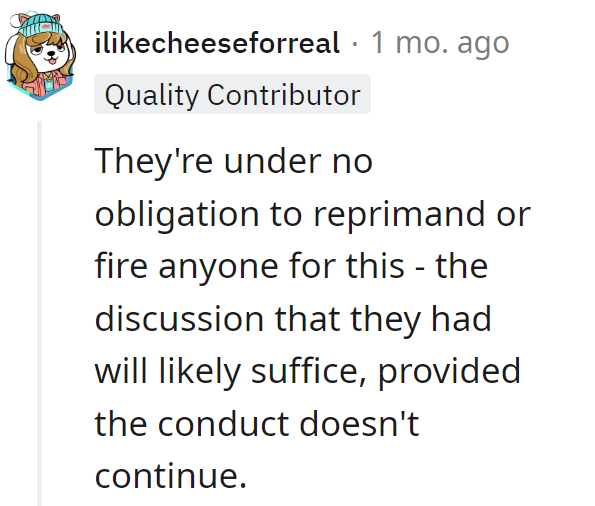 We just hope it won't happen again!