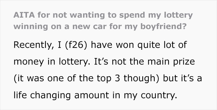 One Reddit user disclosed just how much drama came into her life after she won one of the top jackpot prizes