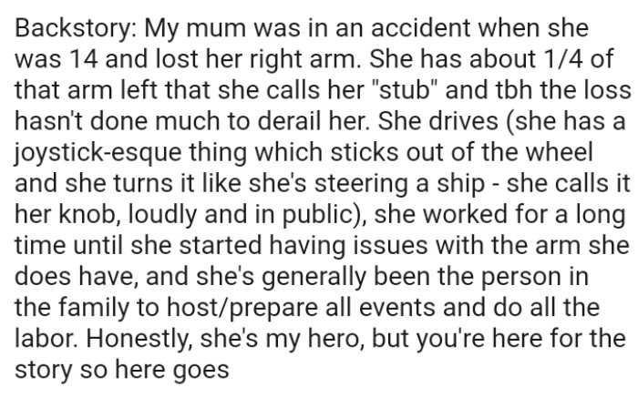 First of all, the OP provided a backstory before delving into the story proper