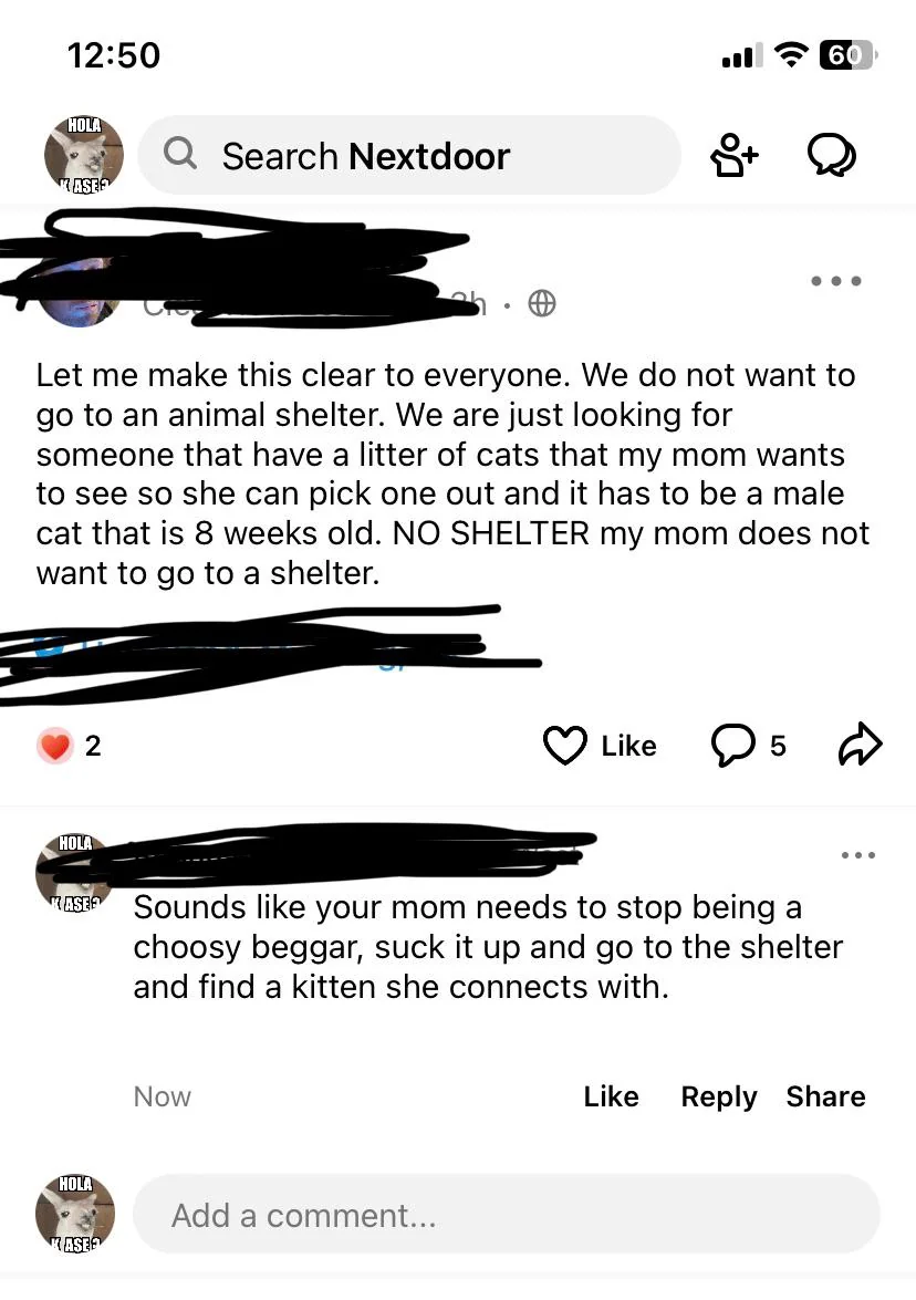 Here's the post in question...