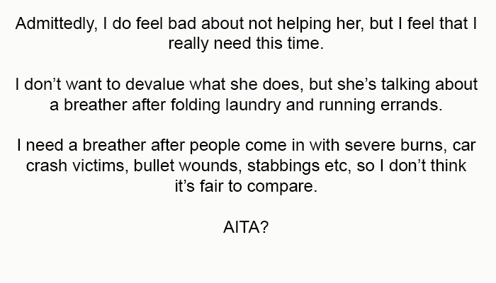 I need a breather after people come in with severe burns, car crash victims, bullet wounds, and stabbings