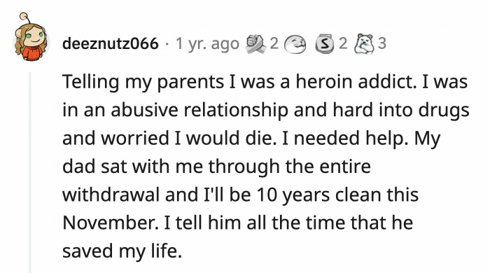 9. This person who faced their addiction