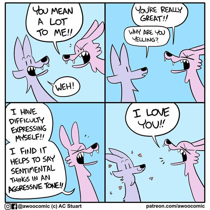 3. When you are not good at expressing your emotions