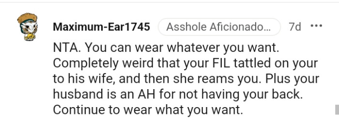 You can wear what you want