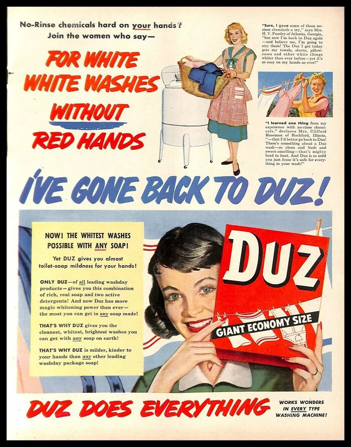 1952, Duz Laundry Detergent