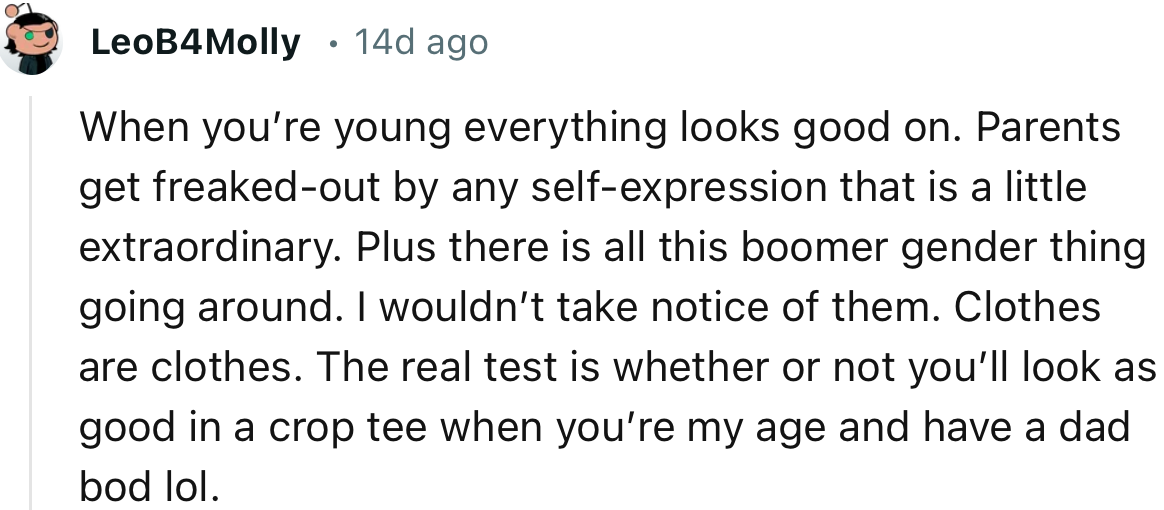 “Parents Get Freaked Out by Any Self-Expression That Is a Little Extraordinary.”