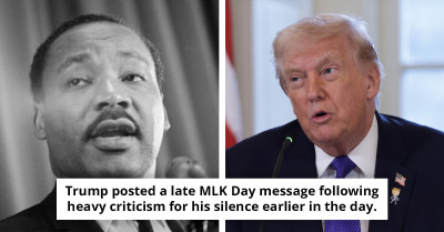 Donald Trump posts last minute Martin Luther King Jr Day tribute after being slammed for missing holiday