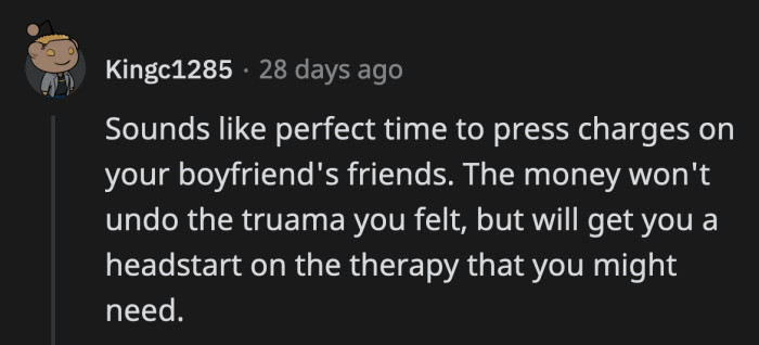 She is definitely going to need therapy as soon as possible.