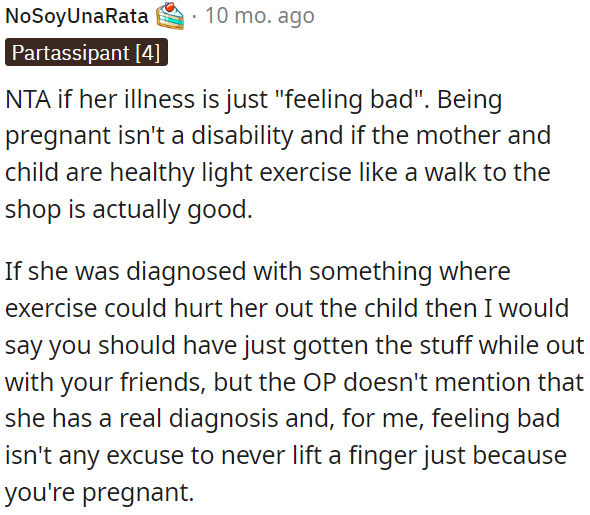 Pregnancy isn't a disability.