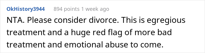 Others want her to divorce the guy.
