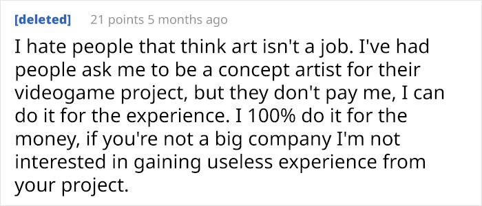 It's sad that artists are still suffering from this to this day.