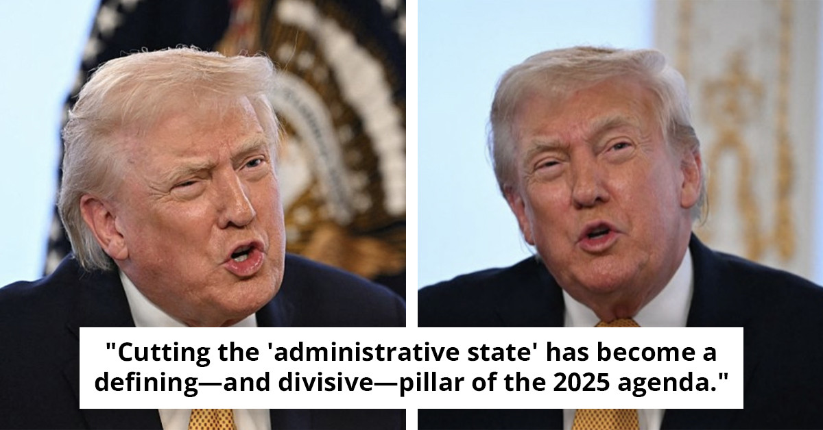 Donald Trump boasts of cutting 270,000 federal positions while portraying himself as the 'champion of the workforce'