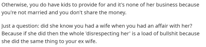 They asked for a bit of information on the situation but basically said that he's not wrong.