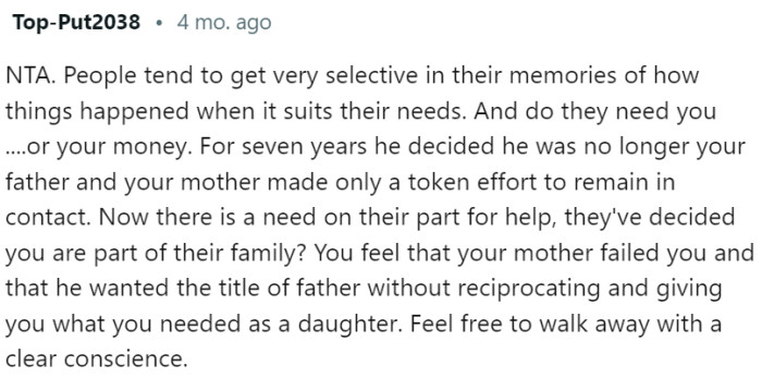 Selective memories at play here...