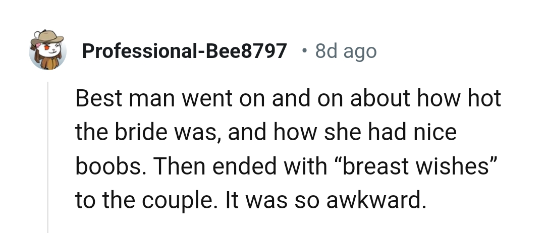 4. It was definitely awkward