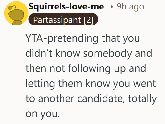 The combination of distance and silence is what people cannot get past.