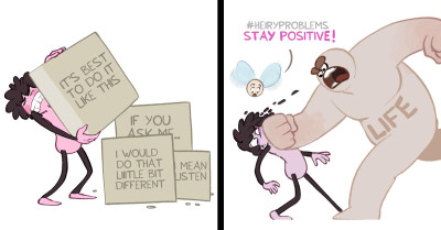 Meet the Artist Turning Everyday Quirks Into Playful Art With 'Heiry Problems'