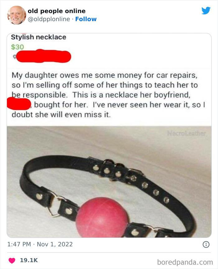 33. Selling a necklace? That looks more like a bangle.