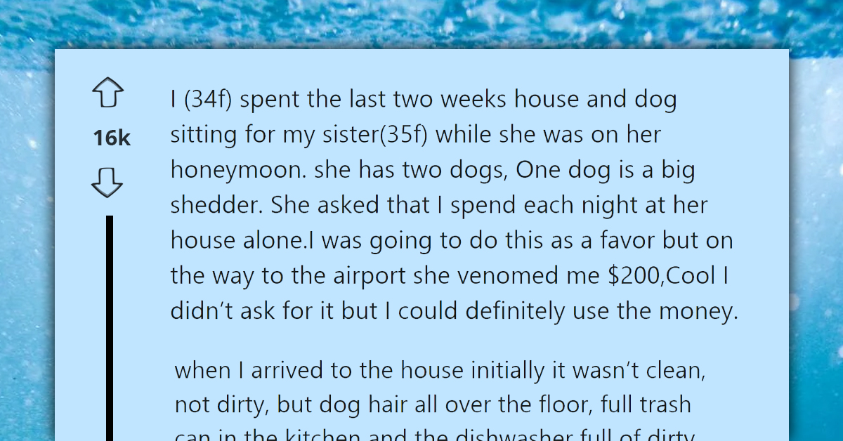 House Sitter Slammed For Leaving Dog Hair And Smoking Wedding Weed, Forced To Pay Back $200