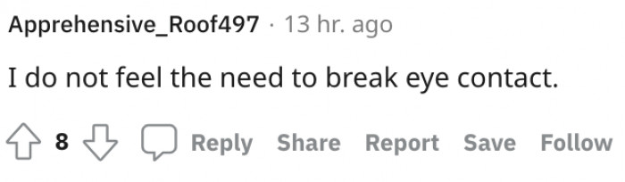 That's when you know.