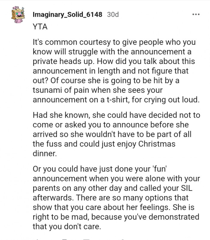 She could have decided not to come