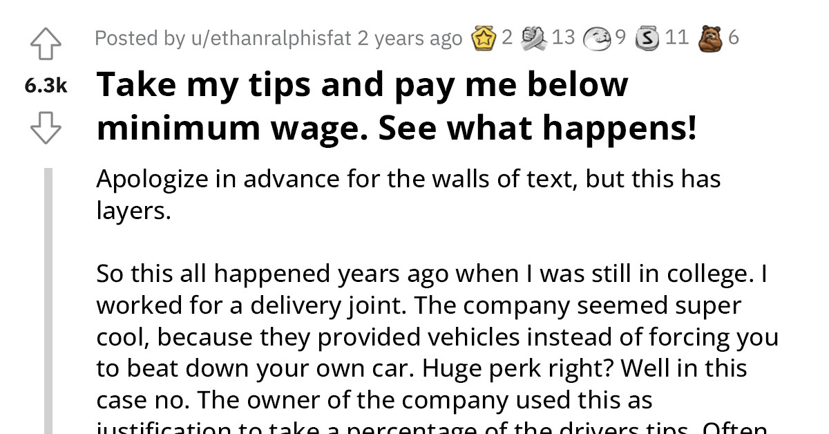 Karma Eats Company Up For Cheating Their Employees Out Of Tips—Courtesy of a Redditor Who Cooked The Best Revenge For Them