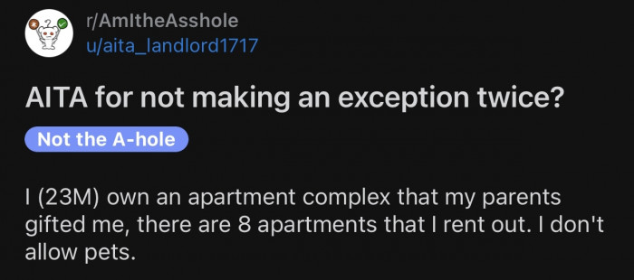 Here's the original post by Reddit user u/aita_landlord1717:
