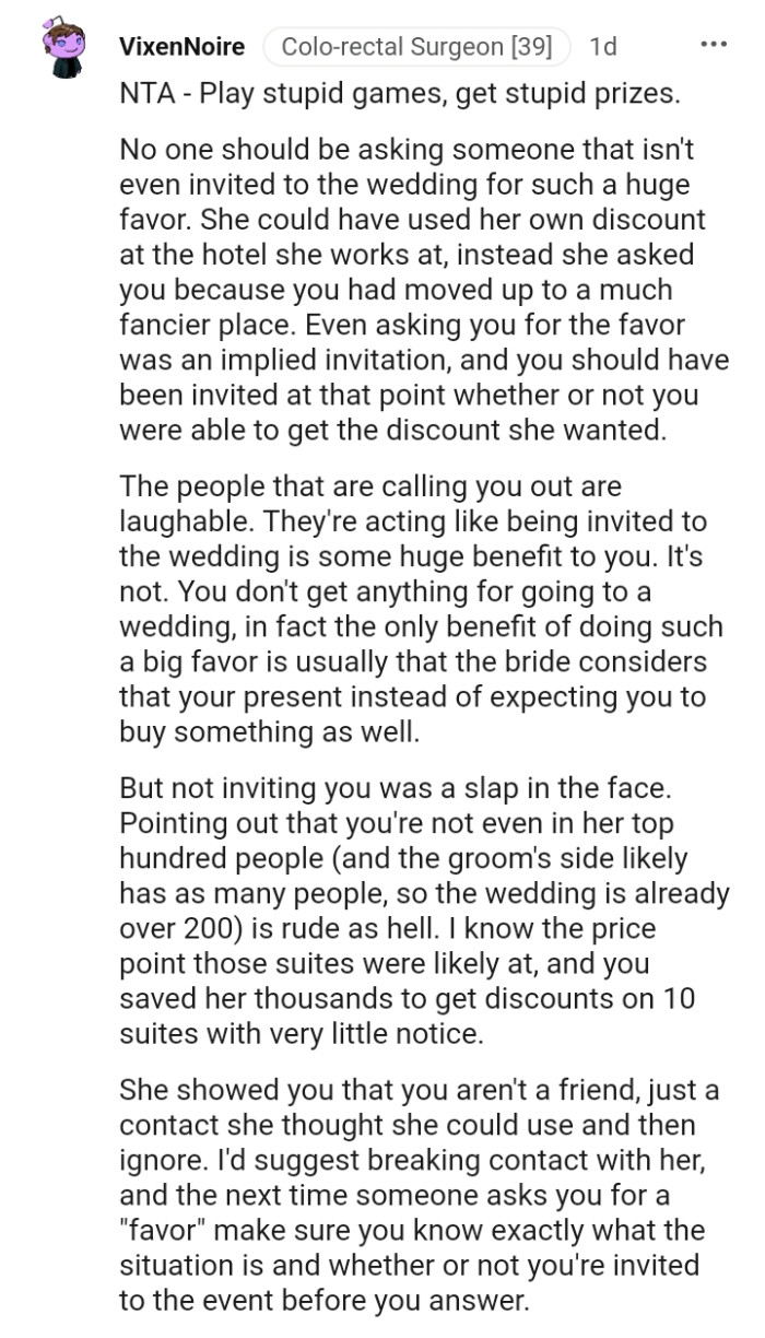 You play stupid games, you get stupid prizes