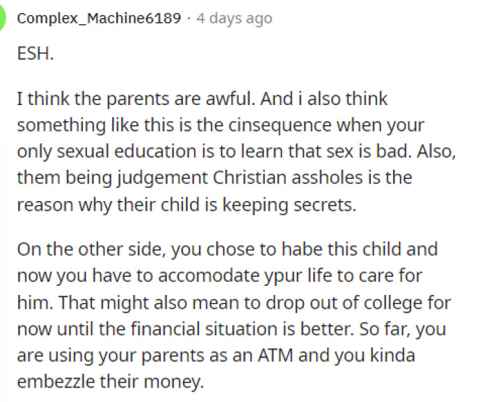 Even with all the YTA comments, we do agree that the parents are in the wrong too for how they portrayed things to their daughter.