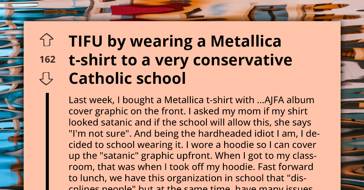 Redditor Rocks Metallica Tee To Catholic School, Gets Called Out For ‘Satanic Display’