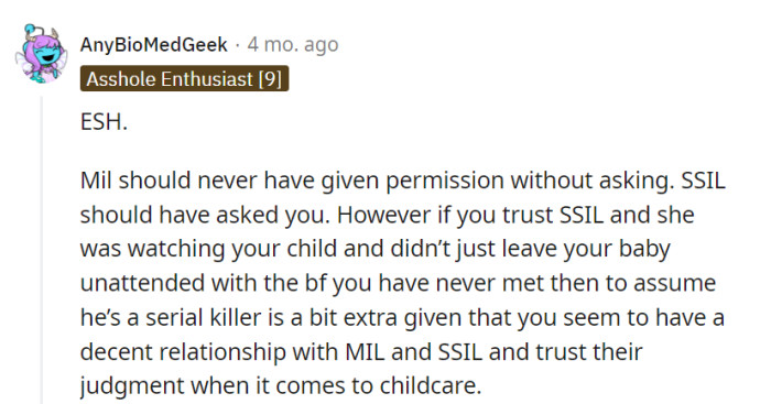In this comedy of errors, they all played their part. Trusting babysitters is one thing, but jumping from trust to 
